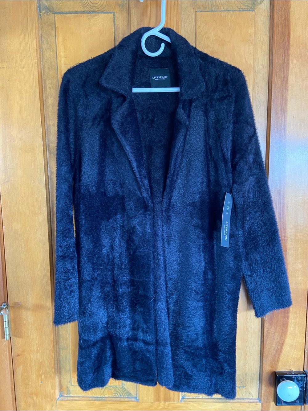 Liverpool Black Faux-Teddy Coat